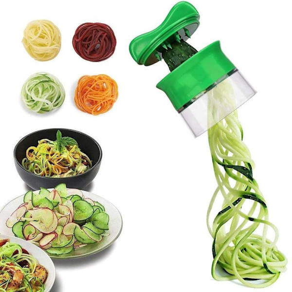 Spiral skärare hand för grönsaksspaghetti, grönsaksspiralskärare,