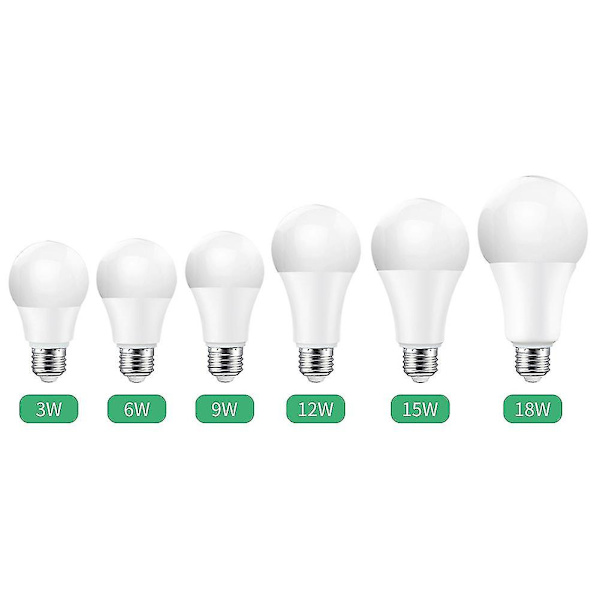E27/b22 3/6/9/12/18w energiansäästöinen kirkas LED-lamppu