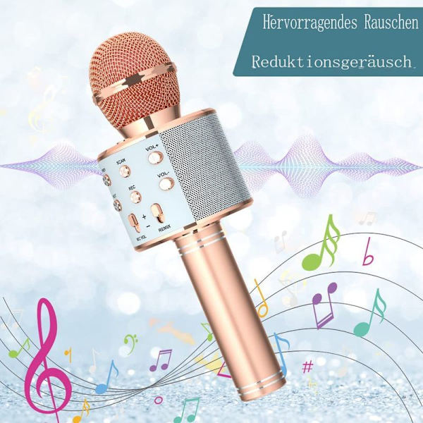 Ankuka Karaoke Mikrofon Barn, 2-pack Trådlös Magisk Sång Bluetooth