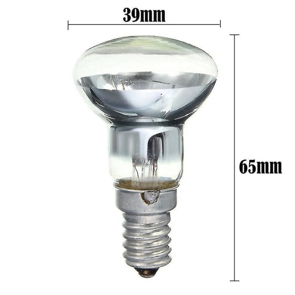 Ersättningslampa Lava E14 R39 30w Skruv Glödlampa Transparent Reflex Spotlight Glödlampa Lava Glödlampa