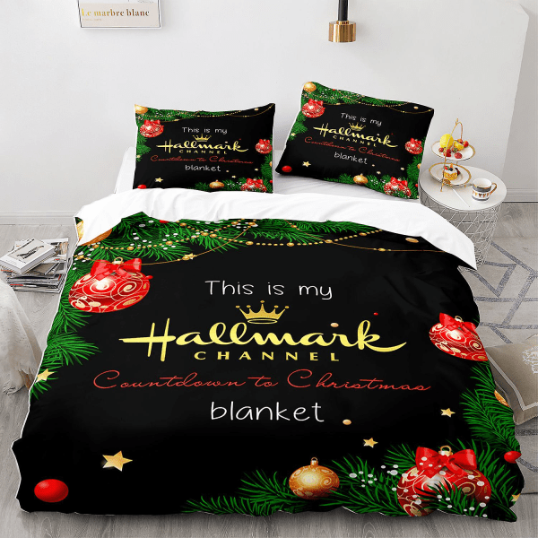 Jul K1 # 3d Quilt Cover Jul Tvådelad Tredelad Fyra Delad Sängkläder