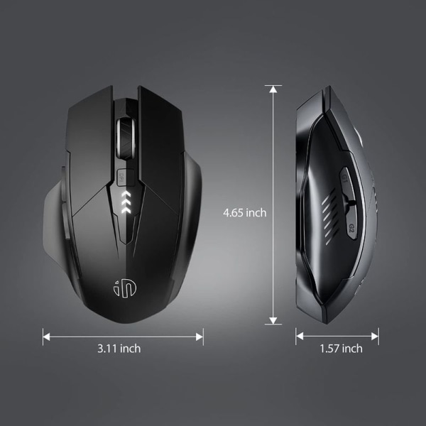 Bluetooth mouse, INPHIC Multi-Device Silent rechargeable Bluetooth wireless mouse