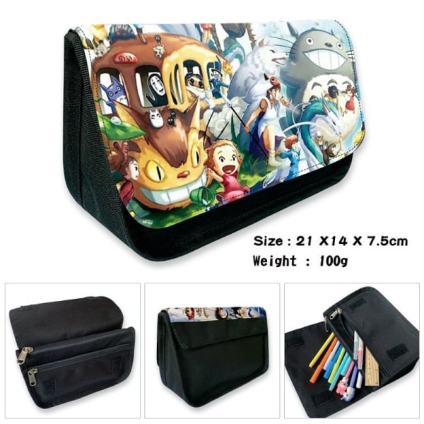 Min Nabo Totoro Blyantsæske Studerende Pen Box Mei Stationery Tegnebog 21x14x7.5