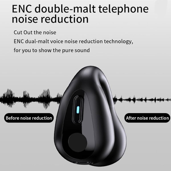 Langattomat nappikuulokkeet Bluetooth 5.3 Open Ear -kuulokkeet pyöräilyyn