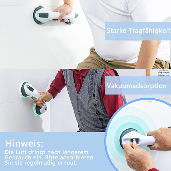 Grebsstang med sugekop - ingen boring badegreb med sugekop til ældre børn,