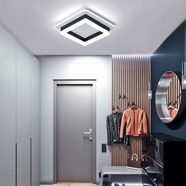 24W LED-taklampe, akryl taklampe, moderne LED-taklampe for stue, soverom, kjøkken, gang 6000K (kaldt hvitt lys)