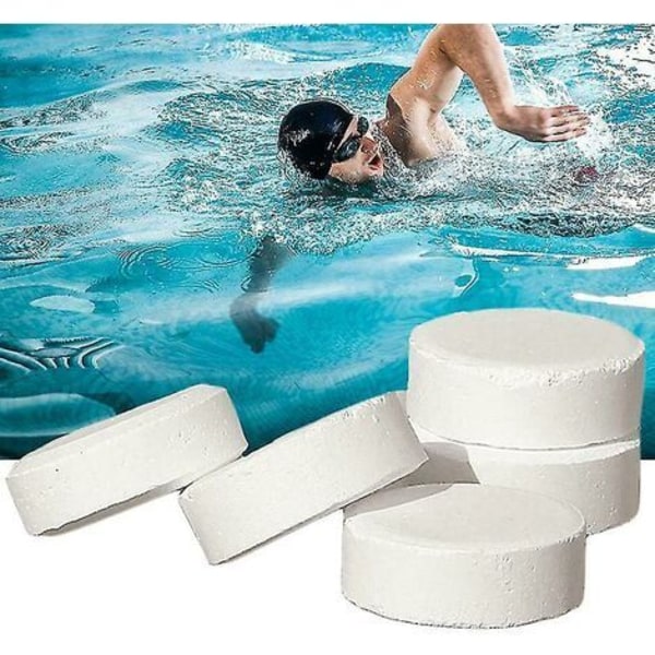 50 multifunktionelle klortabletter til øjeblikkelig desinfektion af badekar, swimmingpool, spa - ksize THSINDE
