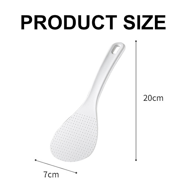 Risske Spiseske, Brugt Til At Holde Ris, 20*7 Cm, Hvid, Køkken Bestik