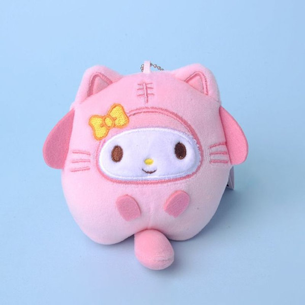 Amine Kuromi Cinnamoroll Nøglering Melodi Plys Bamse Rygsæk Vedhæng 9cm
