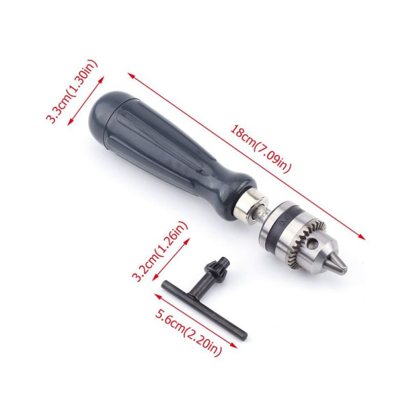 Handborrmaskin med 1,5/2,0/3,0/4,0/5,0 mm bits, manuell