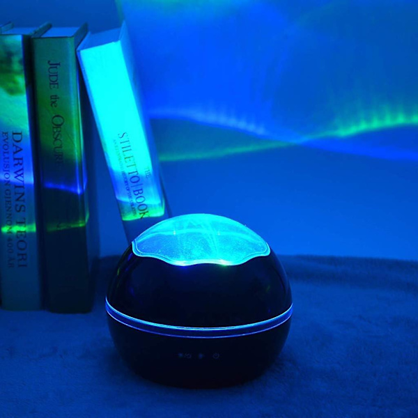 Stjärnor och havsdjur projektor nattlampa för baby, tyst LED-himmelprojektor USB-kontakt stjärnljus