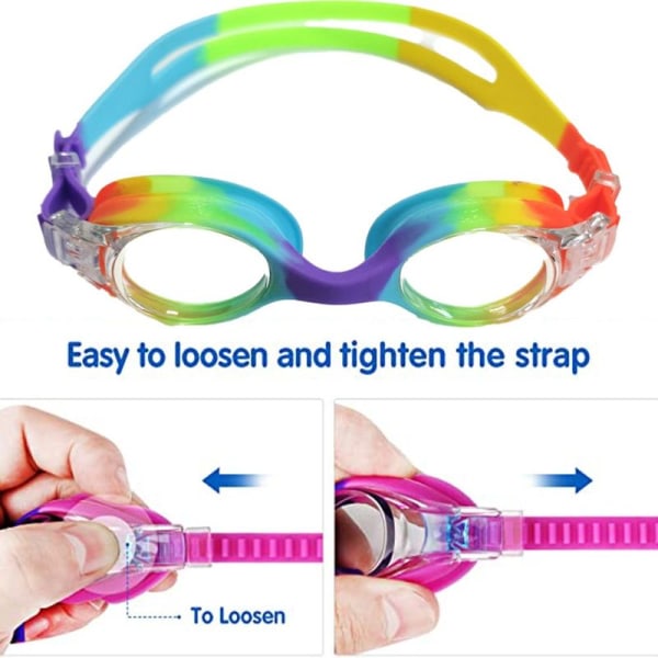 Svømmebriller for barn, antidugg, 100 % UV-beskyttelse, for Form8