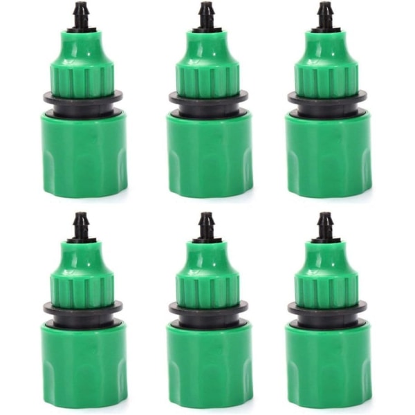 Haveslange Slange Envejs Adapter Hane Fitting Til Vanding Pakke med 6