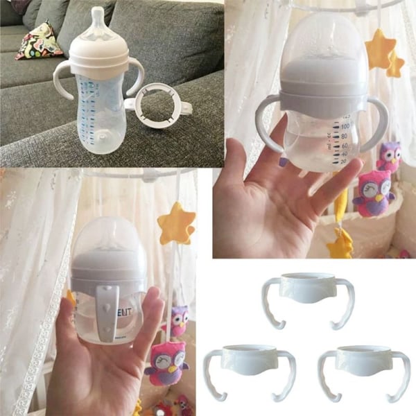 Stykkeflaskehåndtag kompatibel med Natural Baby Feeding White