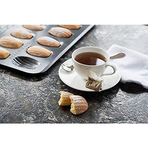 Pack12-koppars Nonstick Madeleine Pan, 12-koppars Heavy Duty Shell Shape Bakning Cake Mold Pan.