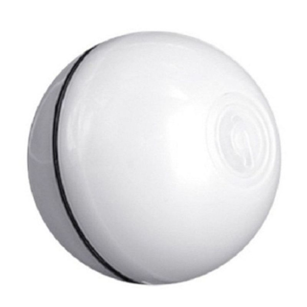 Elektrisk interaktiv kattleksak boll, USB vit