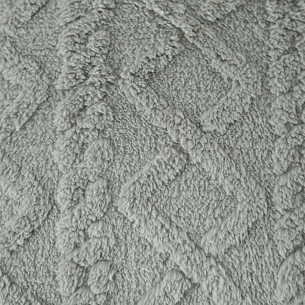 18x18 tum set med 2 mjuka fluffiga korta fleeceull örngott fyrkantigt mönster kuddfodral
