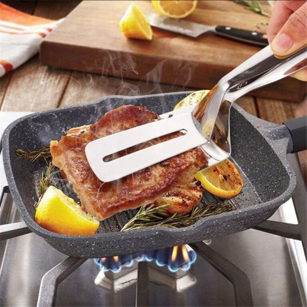 Rustfrie grillklemmer i rustfritt stål for biff, kjøkkenslikkepott, pizza