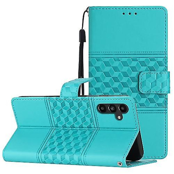 För Samsung Galaxy A25 5g / A24 4g Diamantpräglad Skin Feel Läder Mobiltelefonfodral