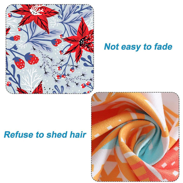 1 st ultrafin fiber dubbel frotté strandhandduk tryckt strandhandduk simning solskydd sjal