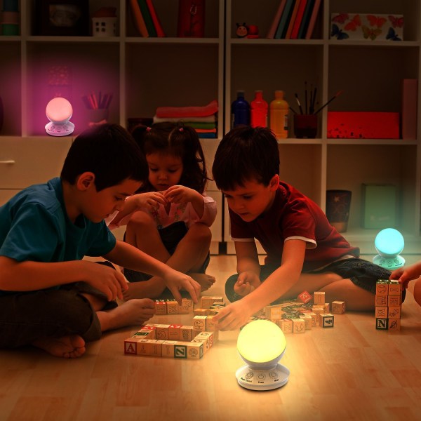 Himmennettävä USB LED-yövalo lapsille, 16 väriä
