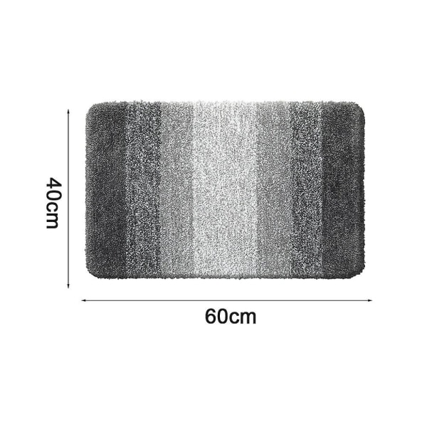 Fortykket mikrofiber soveromsmatte baderomsdør absorberende gulvmatte baderomsmatte sklisikker matte