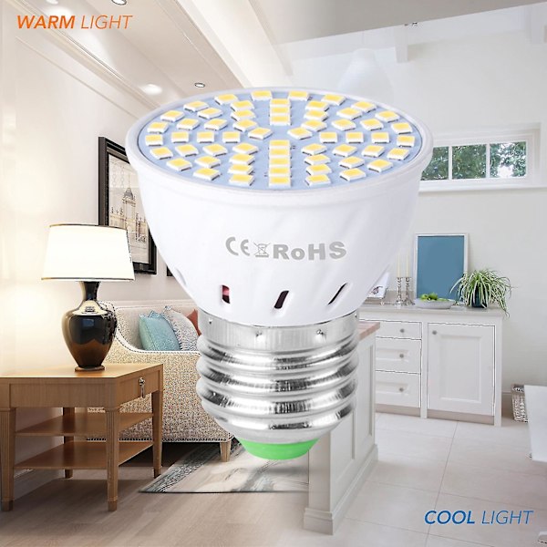 Glödlampa Icke-dimmbar Hög Ljusstyrka 48/60/80 Led E27/e26 Hushåll Energisparande Lampa