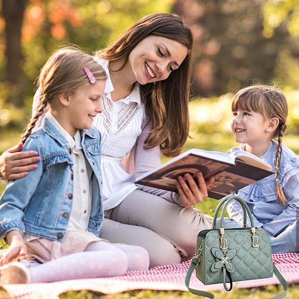 Ny Fashion Rhombus Bærbar Lille Firkantet Taske Kunstlæder Skuldertaske Crossbody Taske