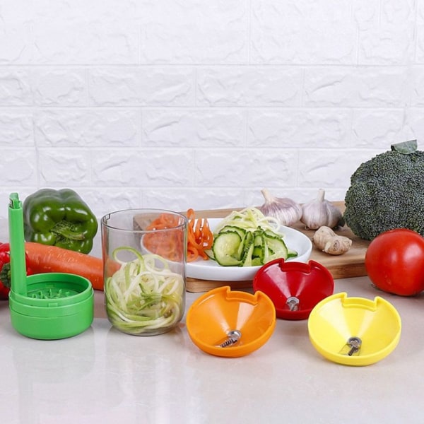 Multifunktionell grönsaks- och fruktskivrare i rostfritt stål