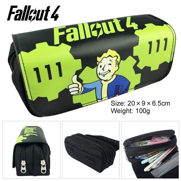 Fallout 4 Shelter Danse 2-delt tegneserie blyantsæske til børn og spilentusiaster