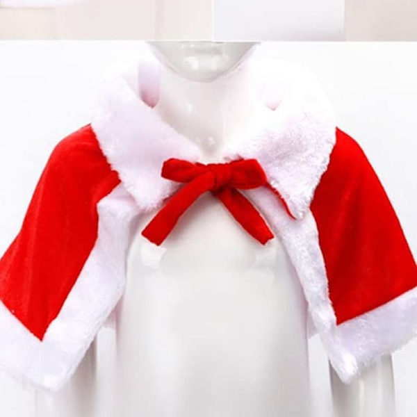Julhalsduk Kappa Kåpa Fru Jultomte Kåpa Halloween Stil 2