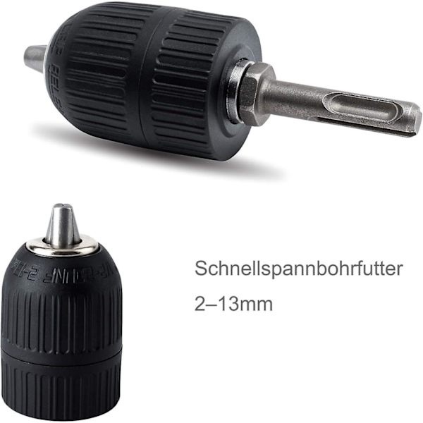 13mm Nøgleløs SDS Adapter Hammerboremaskine Bor