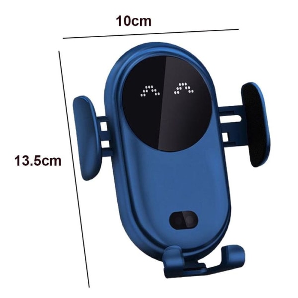 Smart biltelefonhållare för trådlös laddare Wireless Auto Sensing Blue