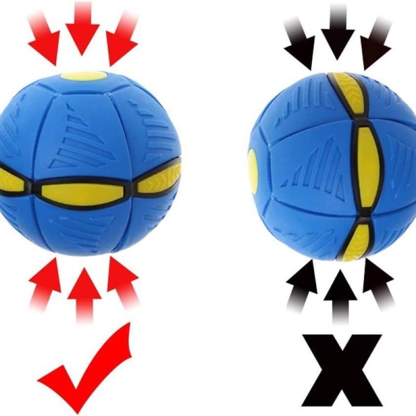 Magisk UFO-boll Deformerad Flygande Fatallrik Boll Blå