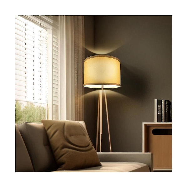 Lampeskjermer Naturlig lin Lampeskjermer erstatningsstoff lampeskjermer kompatibel med soveromsstudie bordlampe Flo