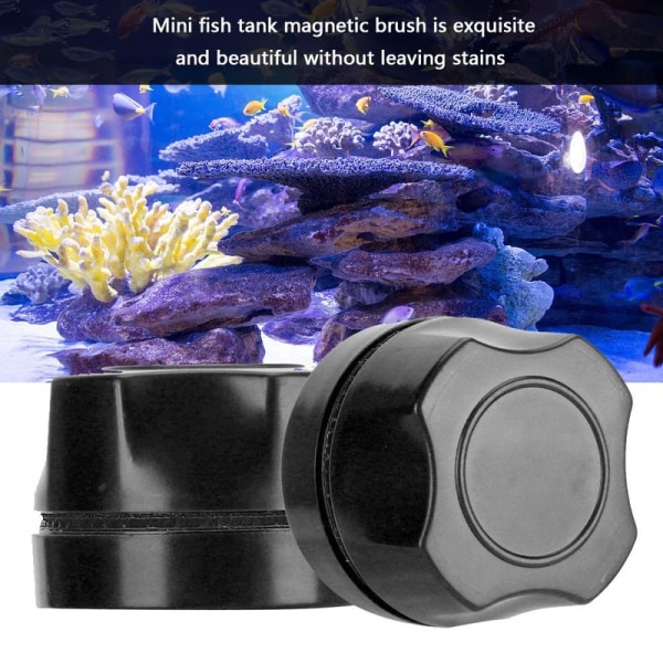 Aquarium Glass Magneettinen puhdistusharja Aquarium Black