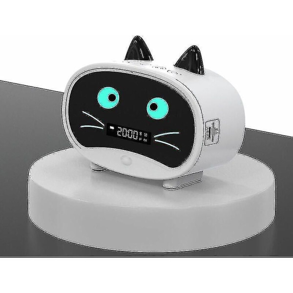 Sarjakuva kissan herätyskello, kaksoisherätyskello, Bluetooth kaiutin