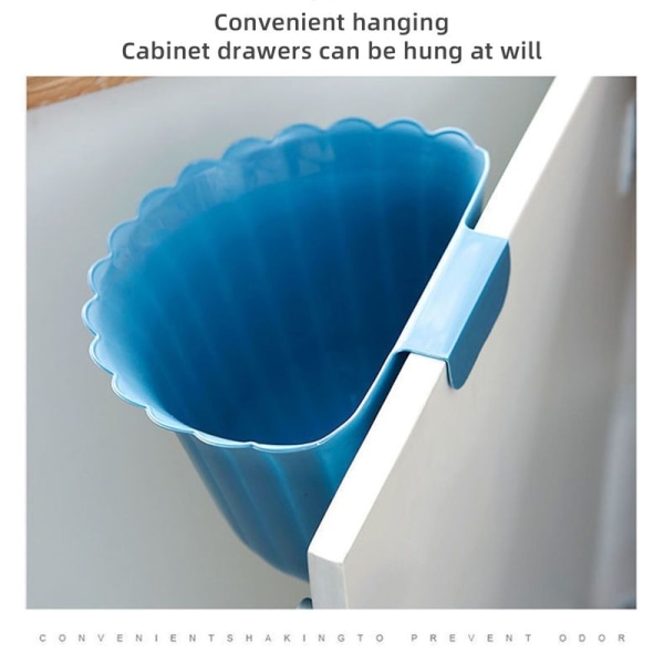 Plastkorg för köksskåpsdörr för hängande soptunnor