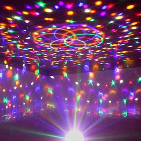 Disco Ball Disco Lys Fest Disco Lys Projektor LED Festlampe 9 Farger