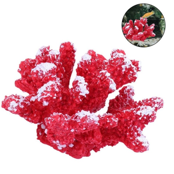 Keinotekoinen Coral Ornament Coral Plant Ornament Red