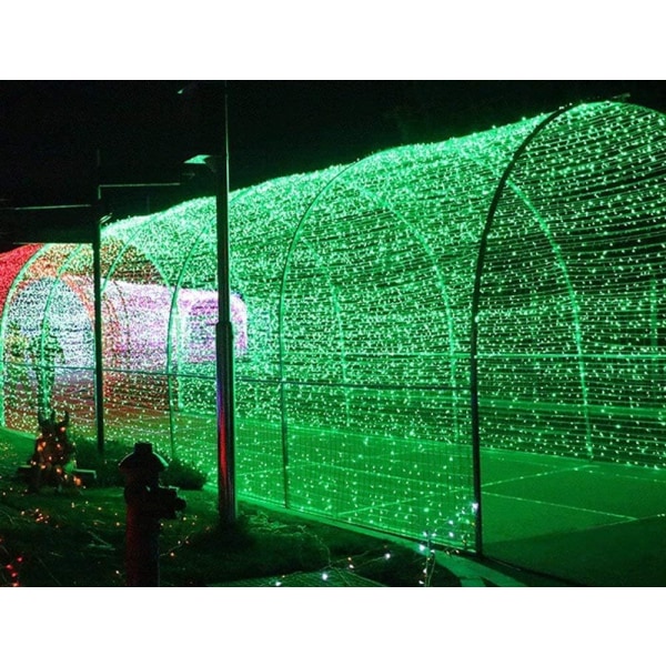 22M Solcelled Lyslenke 200 LED 8 Lyssett Lyskrans Ideell for Fest, Bryllup, Bursdag og Utendørs Hage (Grønn)