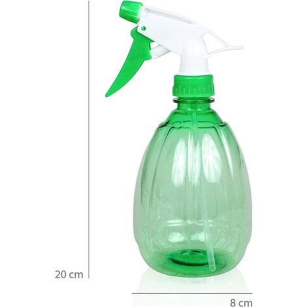 Plastik Sprayflasker Tomme Spray 500Ml Til Indendørs Eller Udendørs Rengøring - 2 Stk Grøn