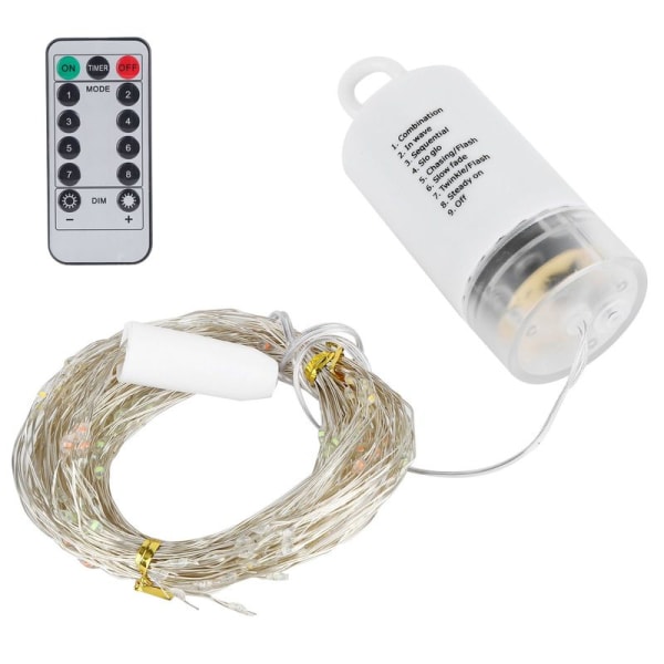 200 LED lange julelys med 8 moduser til juletreet