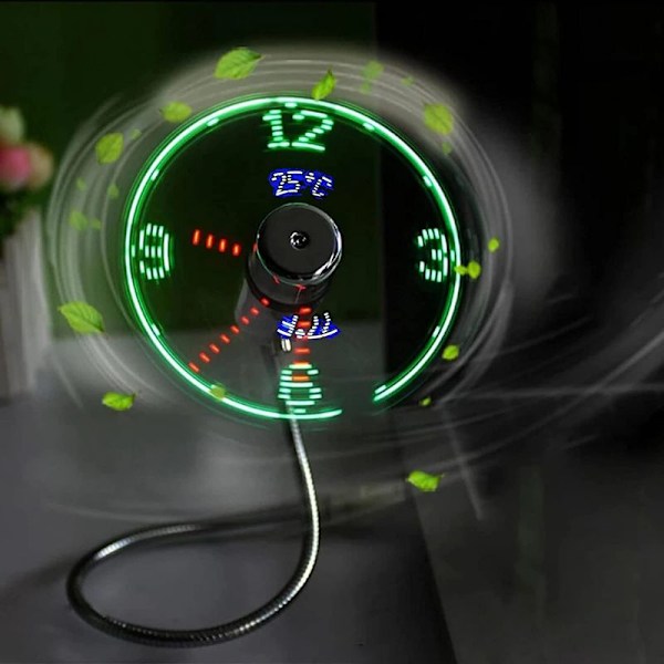 USB-ur, mini LED-ur, foldbar svanehals til, LED-ur-ur