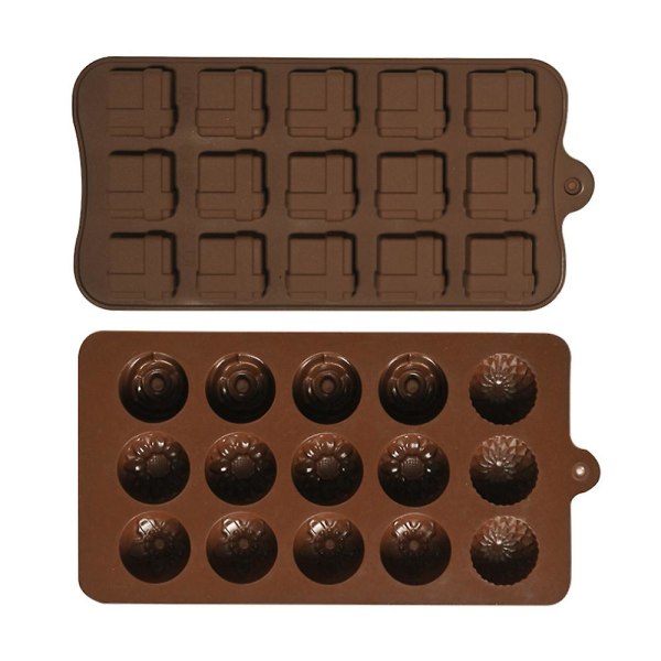 2 stk. chokolade, velegnet til restauranter og familier, hjemmelavet dessertkageform, silikone bageform