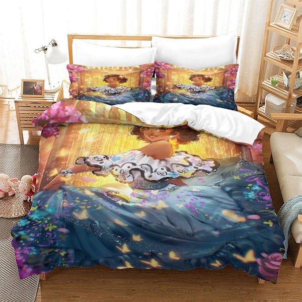 Magic Full House -17# Magic Full House Digital Printing Tredelt Sett Solid 90g Børstet Dynetrekk Putetrekk Logo