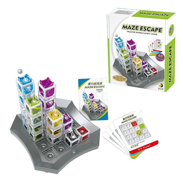 Desk Logic Board Game Gravity Maze Escape Ball 3d Tredimensionell Rullande Boll Barns Koncentrationsövning Spel Leksaker