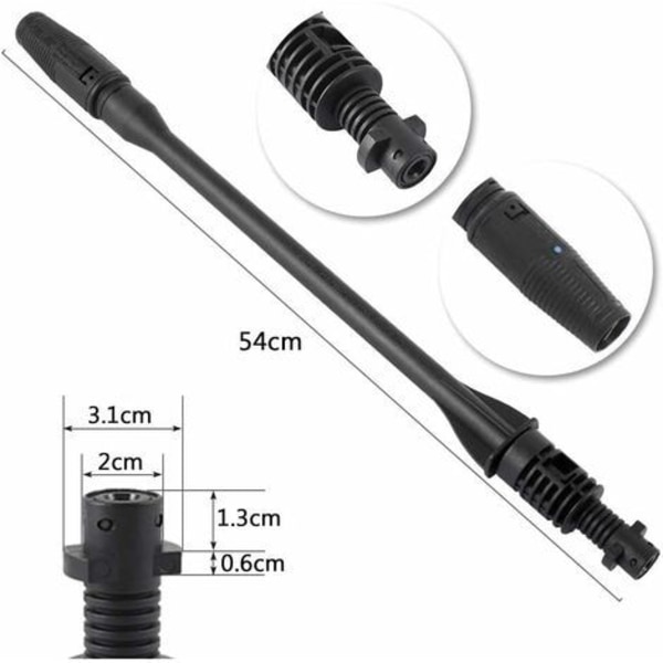 Lance Vario Power Karcher K2 K3 K4 K5 K6 K7 lisävaruste korkeapainepesureille, korkeapainepesurin lannanjatkosa