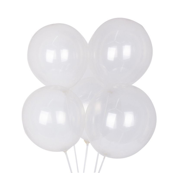 100 stk. 12 tommer gennemsigtige balloner til