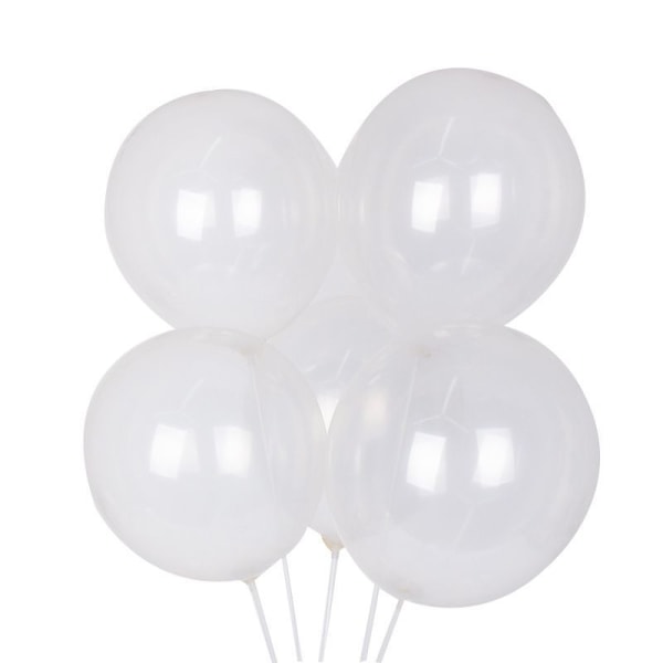 100 stycken 12 tums genomskinliga ballonger för